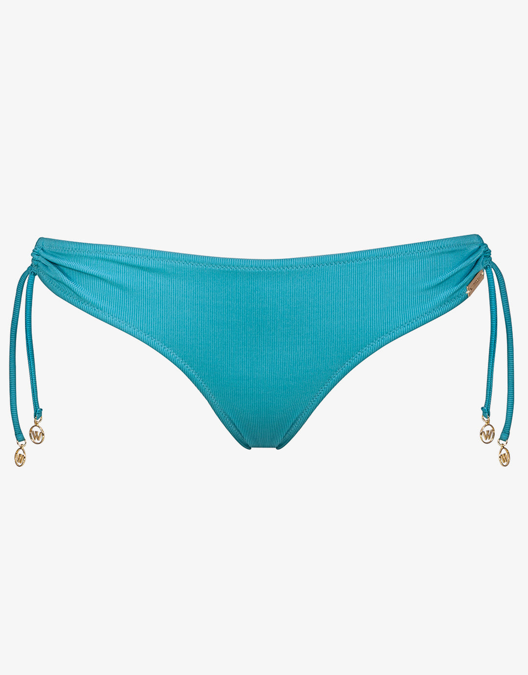 Summer Solids Tie Bikini Bottom - Aqua Beat - Simply Beach UK