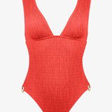 Solid Crush Swimsuit - Fiery Coral - Simply Beach UK