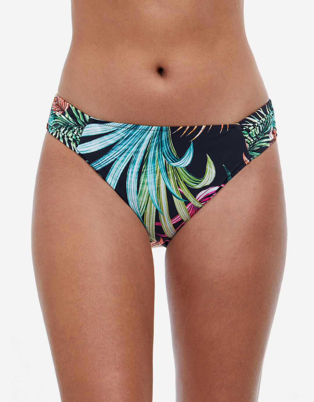 Profile Tropico Ruched Bikini Pant - Black - Simply Beach UK