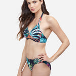 Profile Tropico Halter Bikini Top - Black - Simply Beach UK