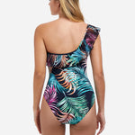 Profile Tropico One Shoulder Swimsuit - Black - Simply Beach UK