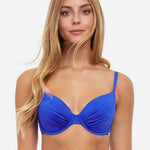 Profile Under My Skin Underwired D Cup Bikini Top - Royal Blue - Simply Beach UK