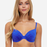 Profile Under My Skin Underwired D Cup Bikini Top - Royal Blue - Simply Beach UK
