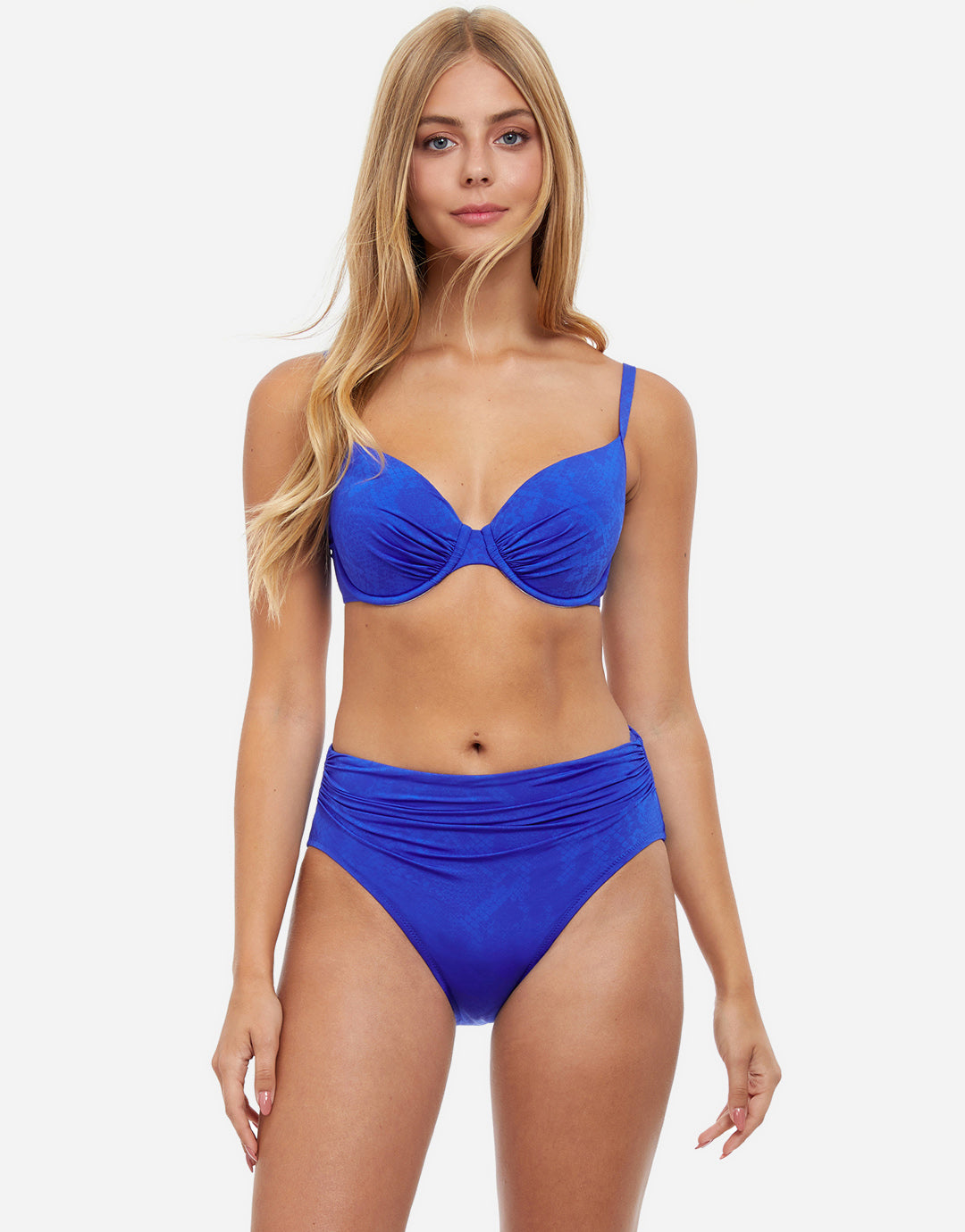Profile Under My Skin Underwired D Cup Bikini Top - Royal Blue - Simply Beach UK
