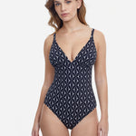 Profile Supreme V Neck Swimsuit - Black - Simply Beach UK