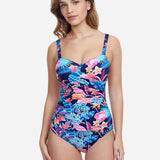 Profile Bohemian Gypsy D Cup Swimsuit - Navy - Simply Beach UK