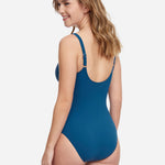 Profile Tutti Frutti V Neck Swimsuit - Petrol - Simply Beach UK