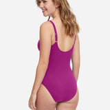 Profile Tutti Frutti V Neck Swimsuit - Warm Violet - Simply Beach UK