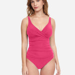 Profile Tutti Frutti V Neck Swimsuit - Rose - Simply Beach UK