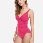 Profile Tutti Frutti V Neck Swimsuit - Rose - Simply Beach UK