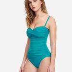 Profile Tutti Frutti Bandeau Swimsuit - Jade - Simply Beach UK