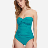 Profile Tutti Frutti Bandeau Swimsuit - Jade - Simply Beach UK