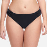 Profile Tutti Frutti Ruched Side Bikini Pant - Black - Simply Beach UK