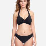 Profile Tutti Frutti Ruched Side Bikini Pant - Black - Simply Beach UK