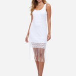 Profile Tutti Frutti Crochet Dress - White - Simply Beach UK