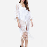 Profile Tutti Frutti Lace Kimono - White - Simply Beach UK