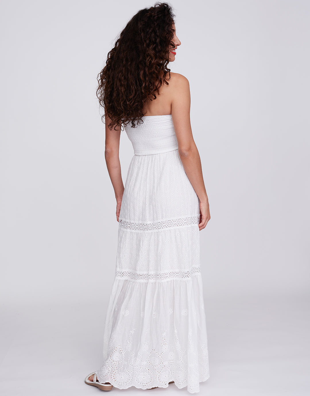 Zahara Maxi Dress - White - Simply Beach UK