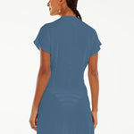 Sasha Short Cover Up - Blue Grey - Simply Beach UK