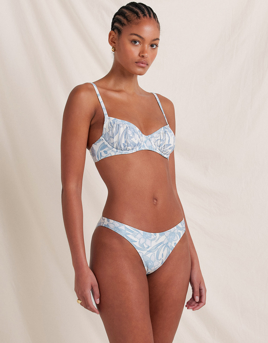 Daffodil Staple Bikini Pant - Blue Print - Simply Beach UK