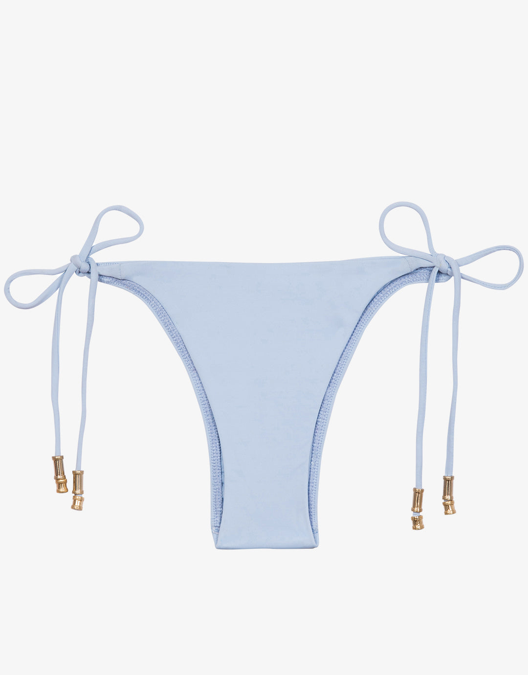 ViX Smoke Blue Long Tie Full Bikini Bottom - Blue