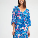 Tahiti Beach Dress - Blue Floral - Simply Beach UK