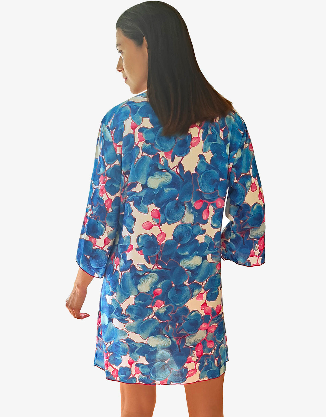 Tahiti Beach Dress - Blue Floral - Simply Beach UK