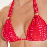 Malika Bia Tube Bikini Top - Red - Simply Beach UK