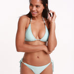 Marseille V Padded Triangle Bikini Top - Aqua