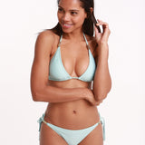 Marseille V Padded Triangle Bikini Top - Aqua