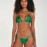 Tamale Jaque Tie Side Bikini Pant - Green - Simply Beach UK