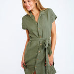 Hawston Paulina Beach Shirt - Khaki - Simply Beach UK