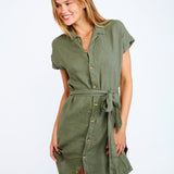 Hawston Paulina Beach Shirt - Khaki - Simply Beach UK