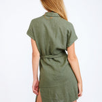Hawston Paulina Beach Shirt - Khaki - Simply Beach UK