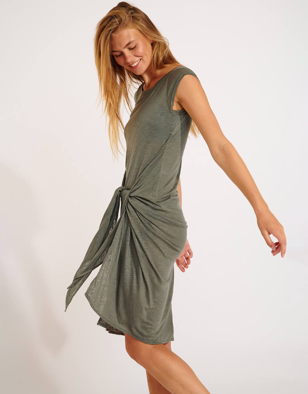 Caraiva Juliana Dress - Khaki - Simply Beach UK