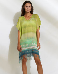 Ombre Flow Kaftan - Aqua Shades - Simply Beach UK