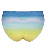 Ombre Flow High Leg Bikini Pant - Aqua Shades - Simply Beach UK