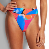 Arthouse Banded Hi Rise Bikini Pant - Chilli Red - Simply Beach UK