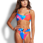 Arthouse Banded Hi Rise Bikini Pant - Chilli Red - Simply Beach UK