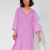 Embroidered Tunic - Violet - Simply Beach UK