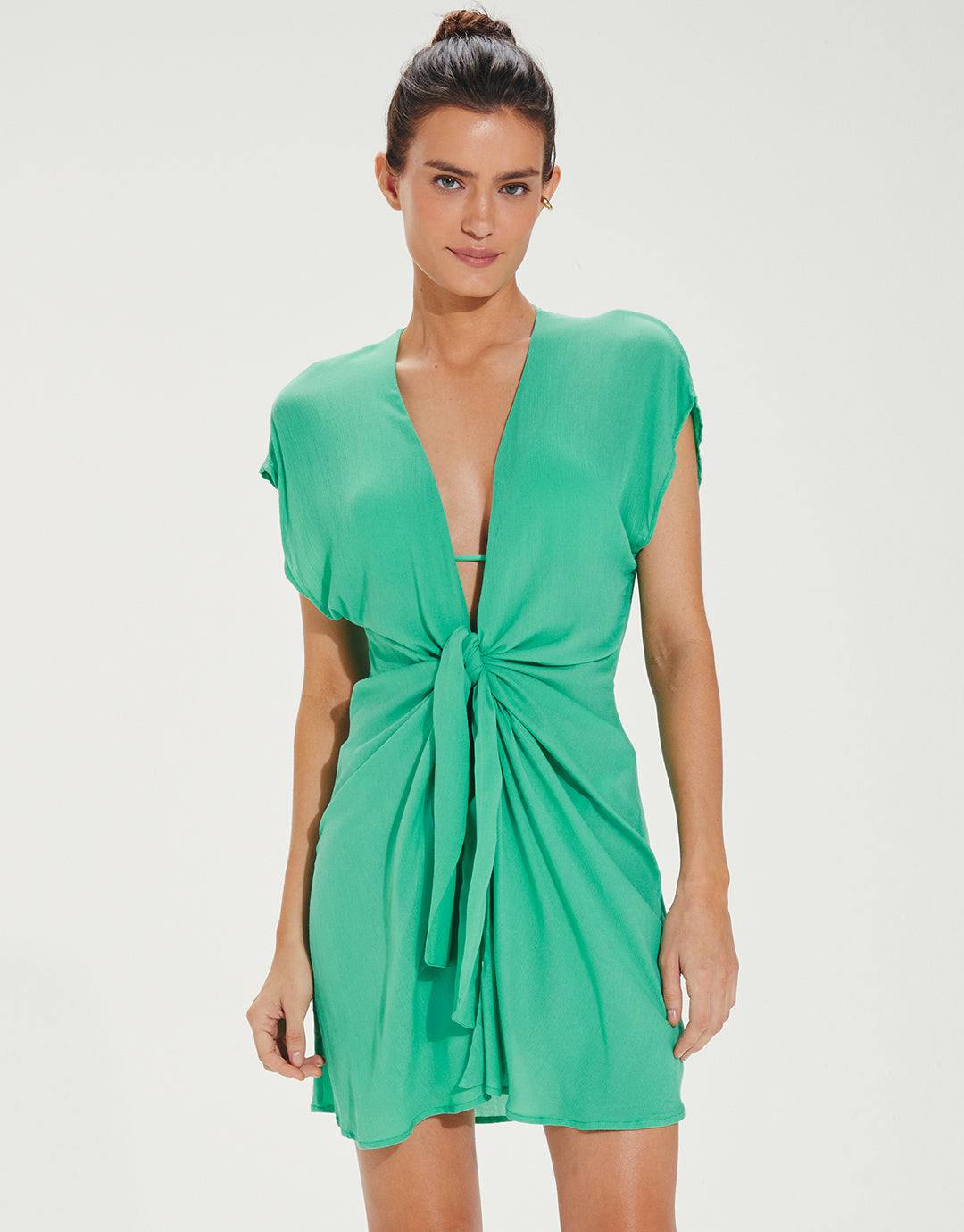 Sasha Short Cover Up - Green - Simply Beach UK