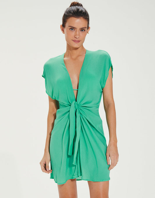 Sasha Short Cover Up - Green - Simply Beach UK