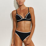 Metrics Bikini Pant - Black White and Gold - Simply Beach UK