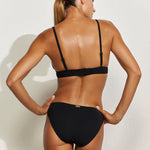 Metrics Bikini Pant - Black White and Gold - Simply Beach UK