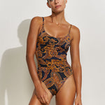 Memory Ruched Underwired Swimsuit - Simply Beach UK