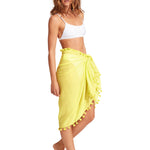 Cotton Gauze Sarong - Celery - Simply Beach UK