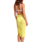 Cotton Gauze Sarong - Celery - Simply Beach UK