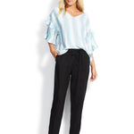 Seafolly Linen Drawcord Trousers - Black