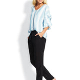 Seafolly Linen Drawcord Trousers - Black