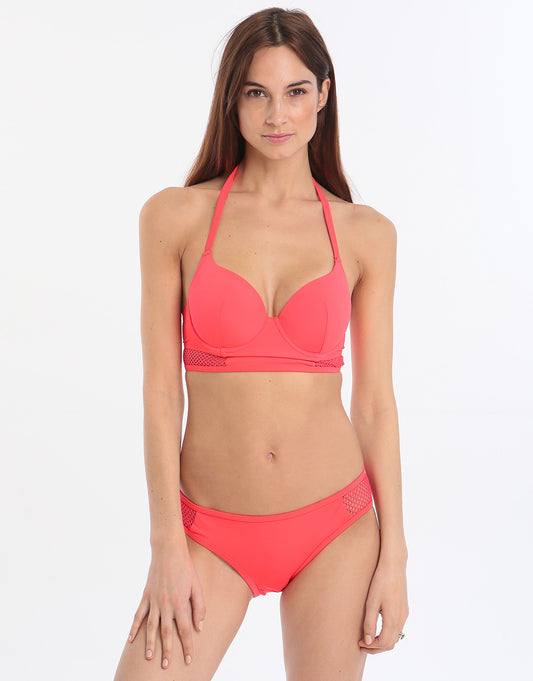 Lingadore Wander Bustier Top and Brief Set - Psycho Red