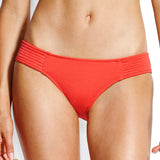 Seafolly Swim Quilted Hipster Bikini Bottom - Chilli Red